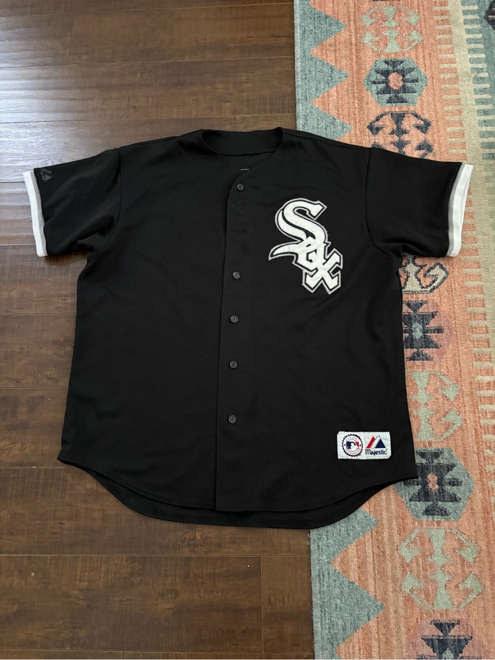Majestic Vintage Chicago White Sox Paul Konerko #14 Black Baseball Jersey - XL